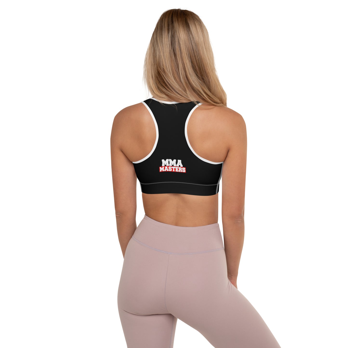 MMA MASTERS Black Padded Sports Bra