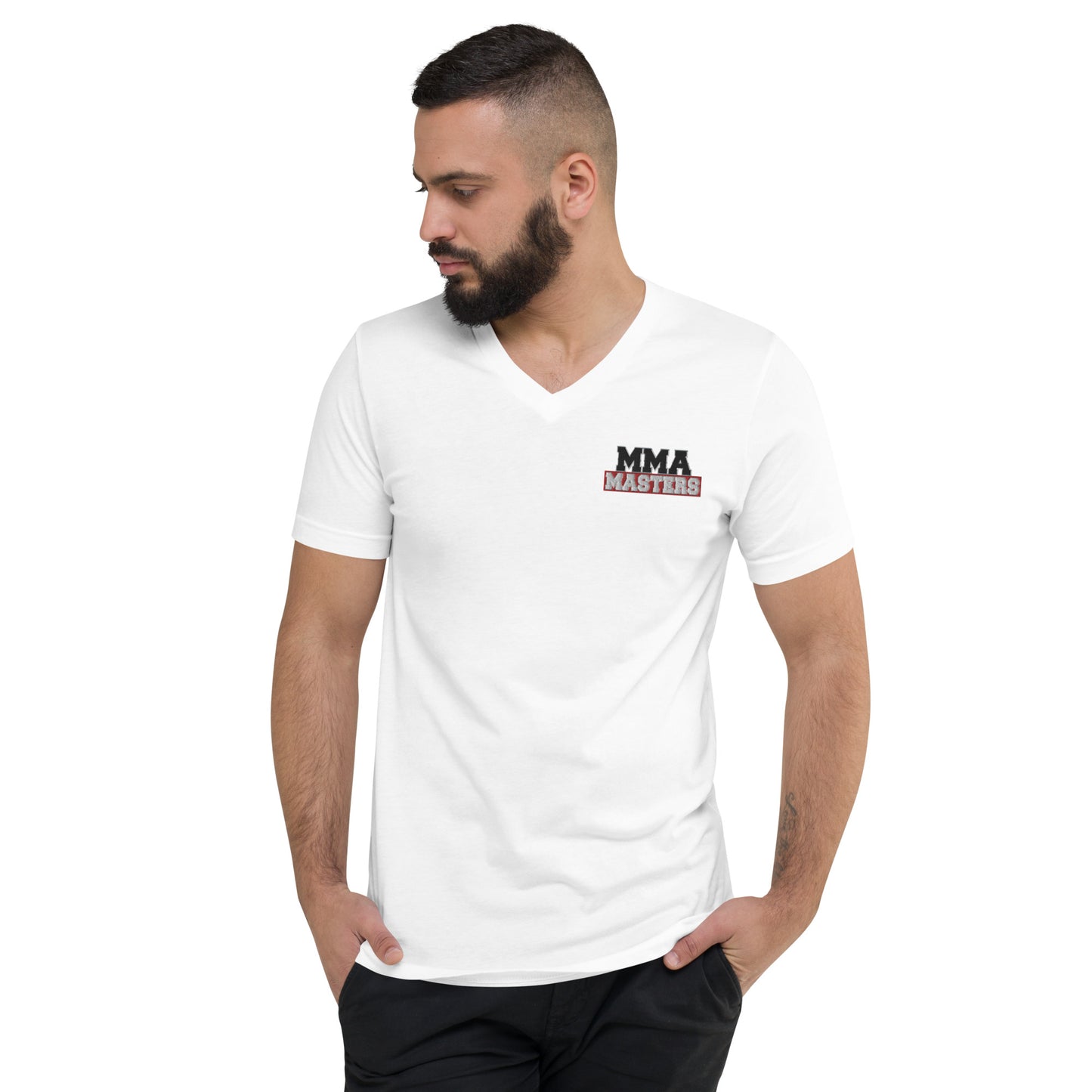 MMA MASTERS Short Sleeve V-Neck T-Shirt