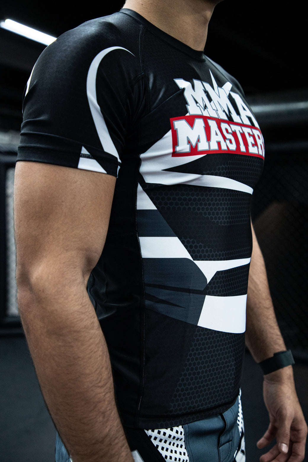 MMA Masters Men's Fight Team Rash Guard Grey