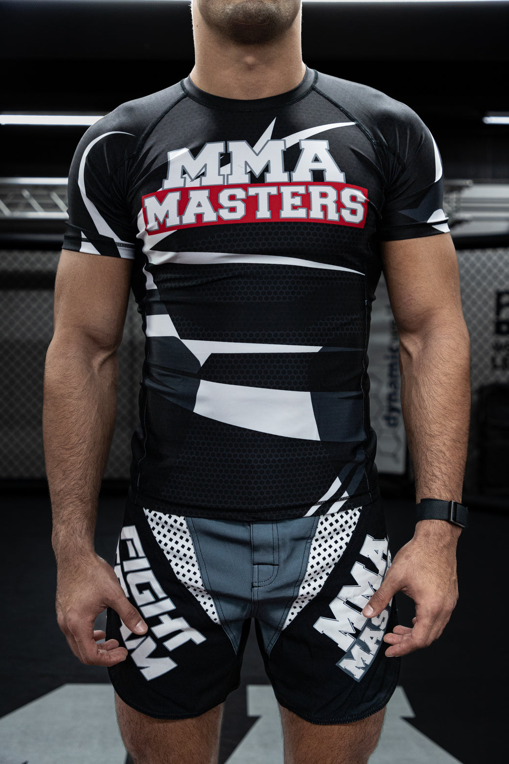 MMA Masters Men's Fight Team Rash Guard Grey