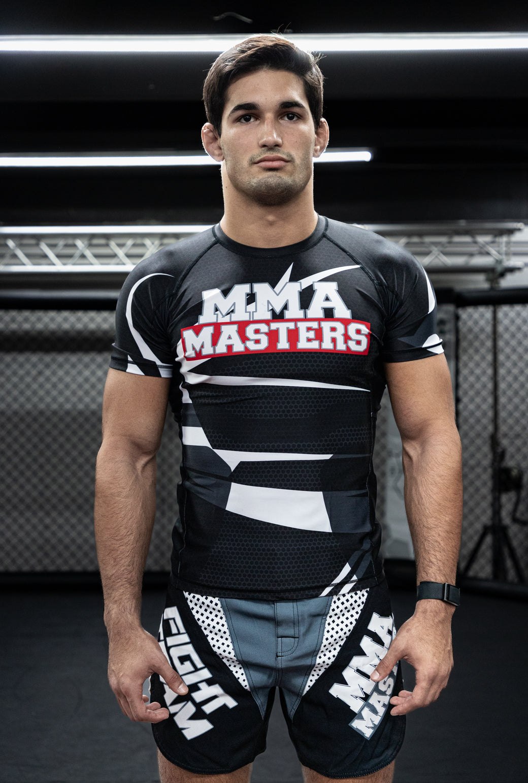 MMA Masters Men's Fight Team Rash Guard Grey