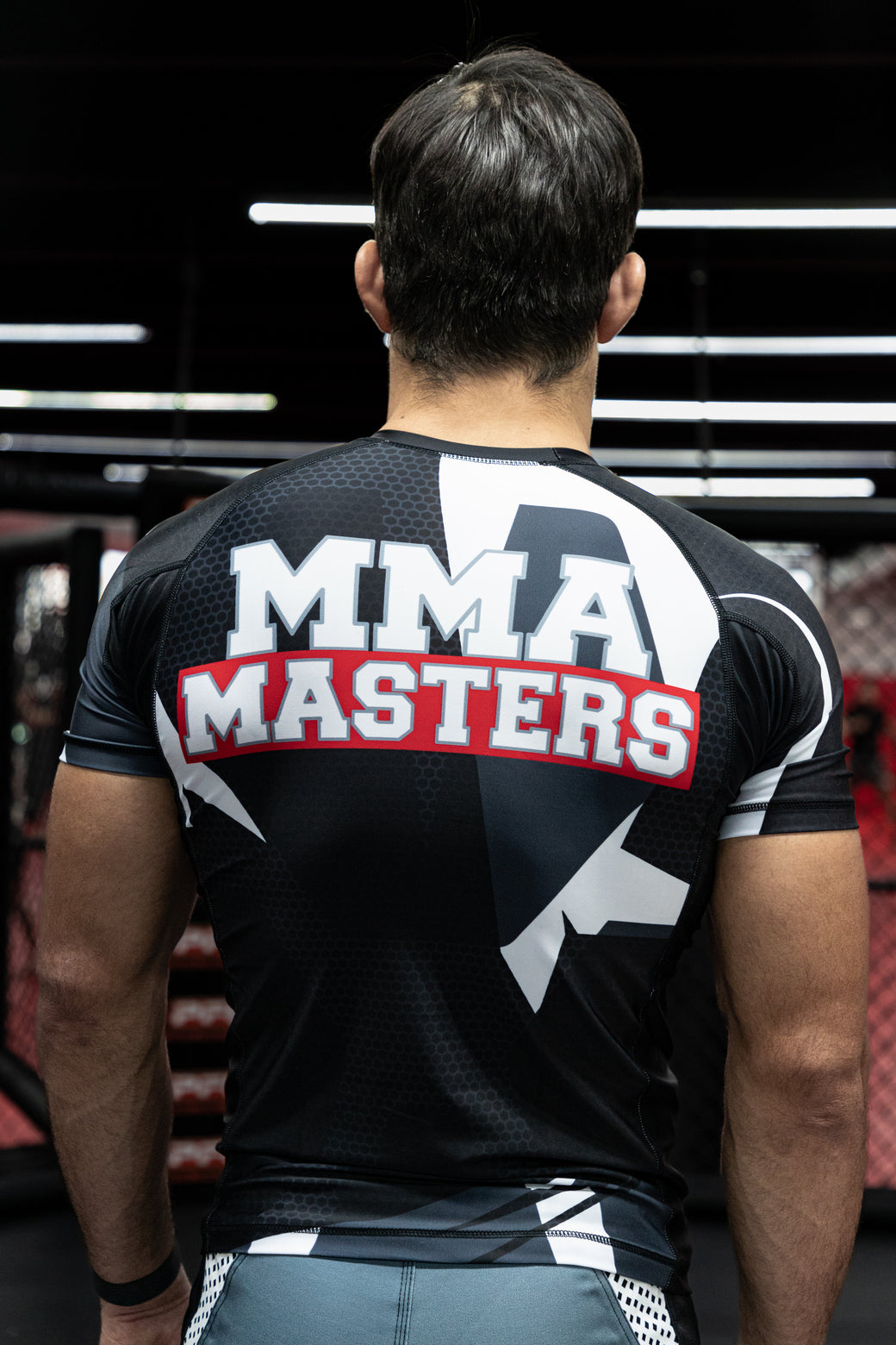 MMA Masters Men's Fight Team Rash Guard Grey