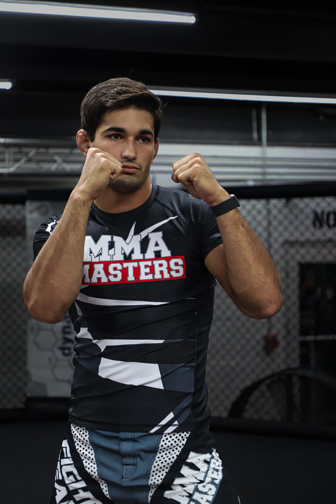 MMA Masters Men's Fight Team Rash Guard Grey