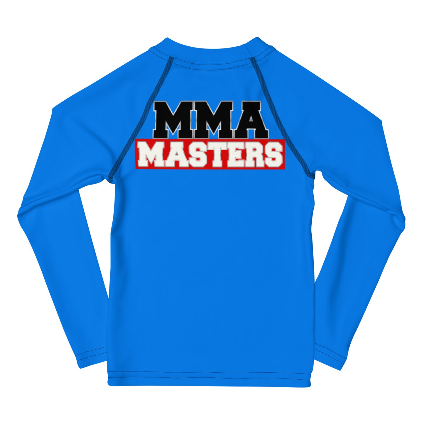 MMA MASTERS Kids Blue Rash Guard