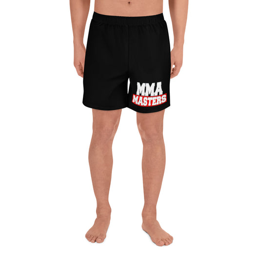 MMA MASTERS Black Men's Athletic Long Shorts