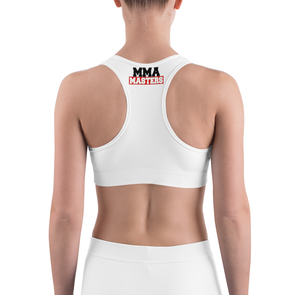 MMA MASTERS White Sports bra