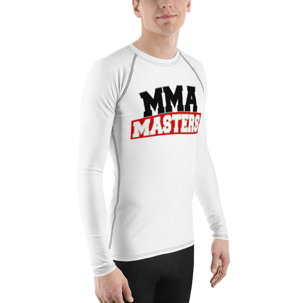 MMA MASTERS White Belt Men's Rash Guard