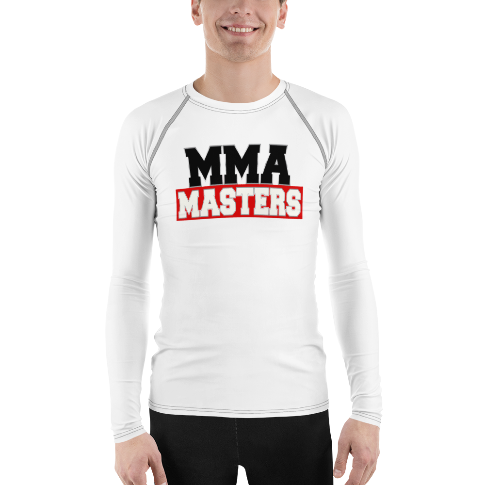 MMA MASTERS White Belt Men's Rash Guard