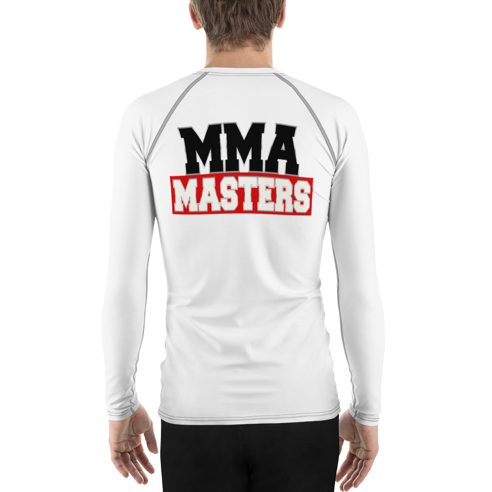 MMA MASTERS White Belt Men's Rash Guard