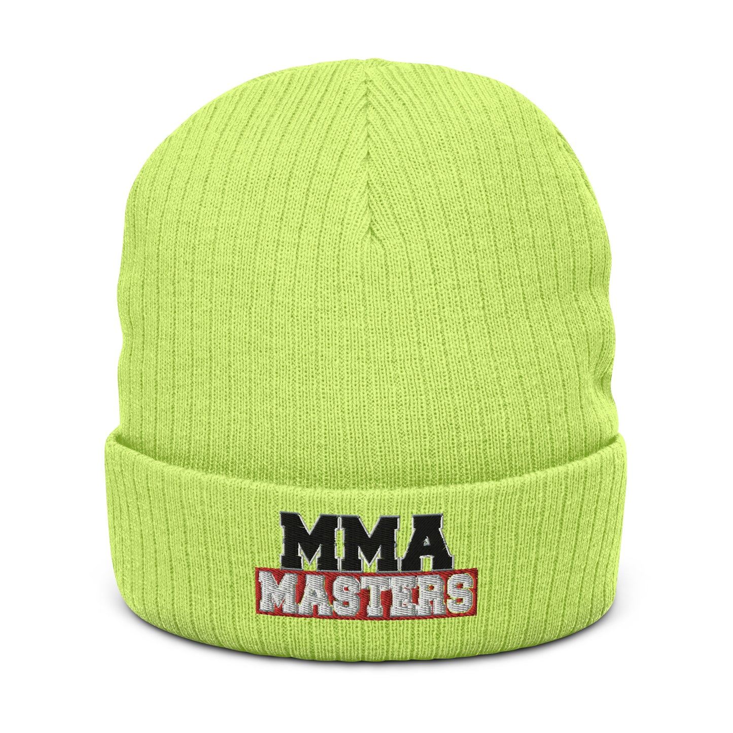 MMA MASTERS Ribbed knit beanie