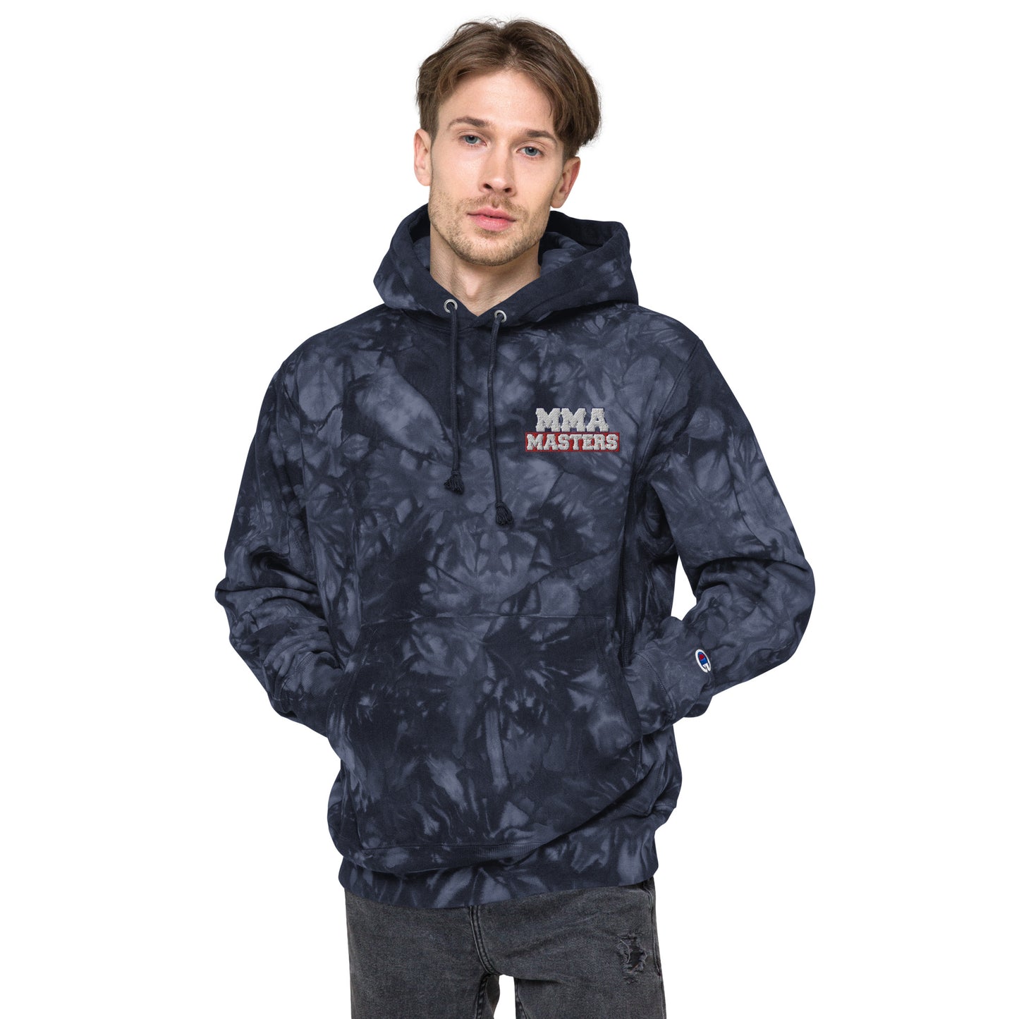 MMA MASTERS Unisex Champion tie-dye hoodie