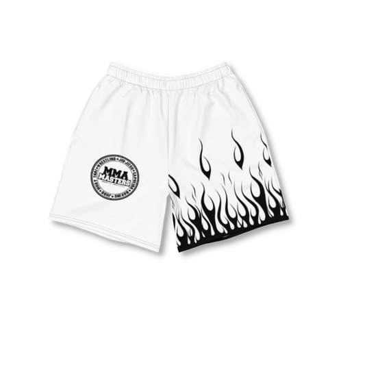 MMA MASTERS Men's Athletic Long Flame Shorts