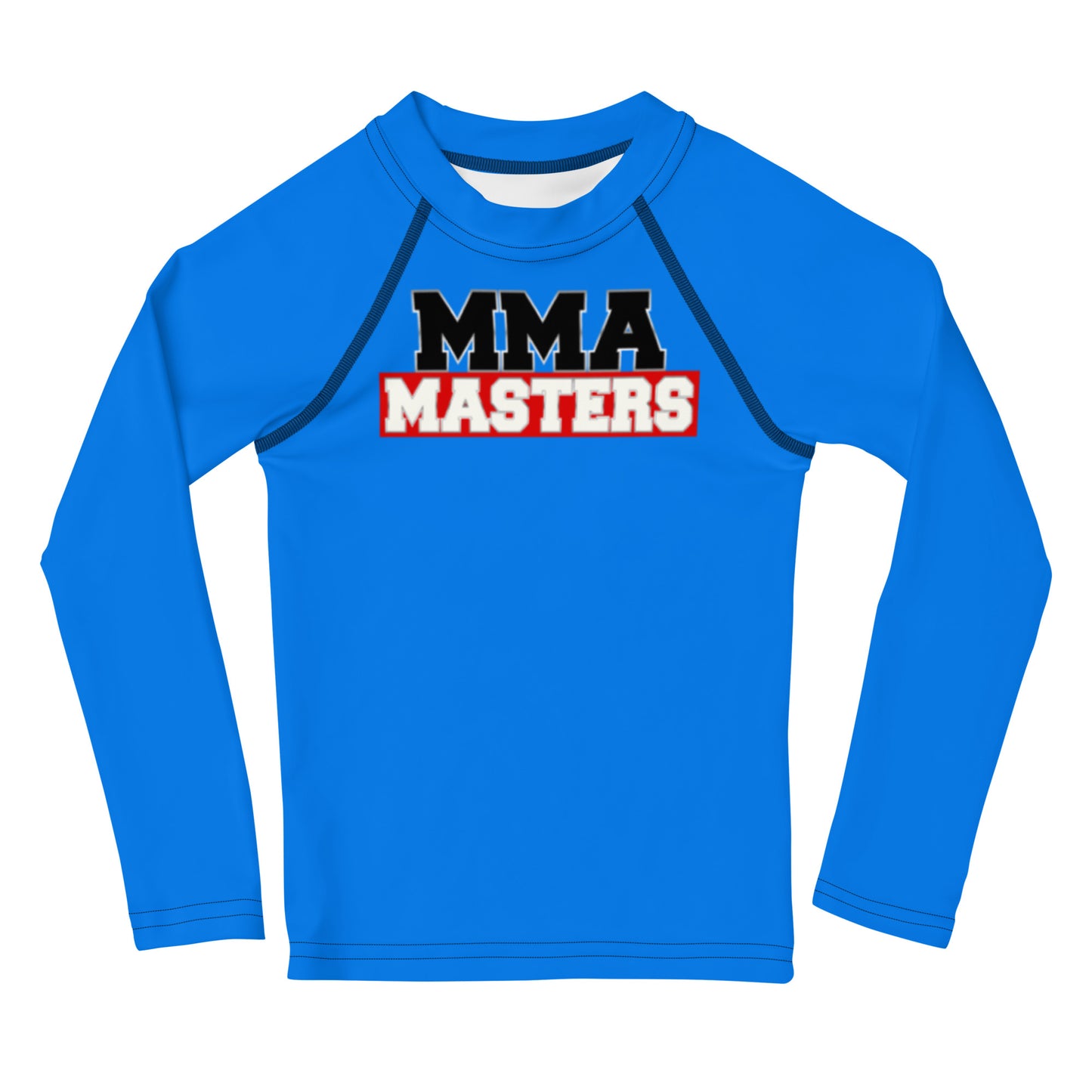 MMA MASTERS Kids Blue Rash Guard