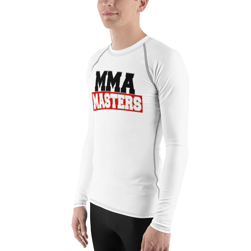 MMA MASTERS White Belt Men's Rash Guard