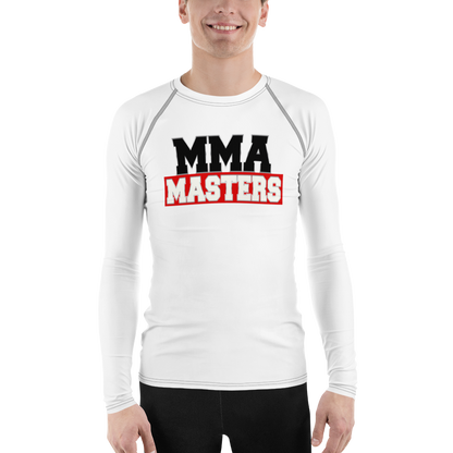 MMA MASTERS White Belt Men's Rash Guard