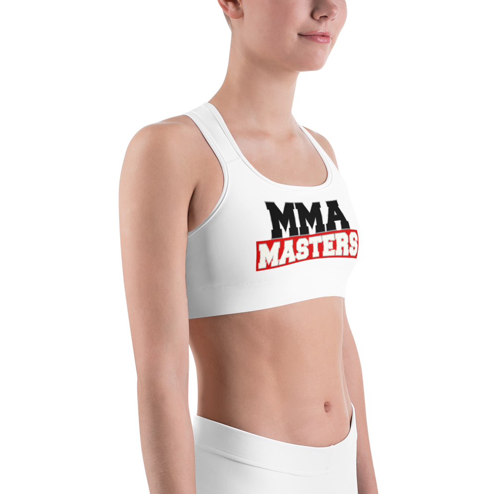 MMA MASTERS White Sports bra